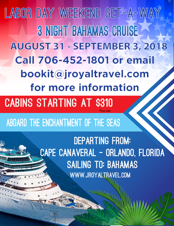 Labor Day Cruise to the Bahamas James Royal Travel